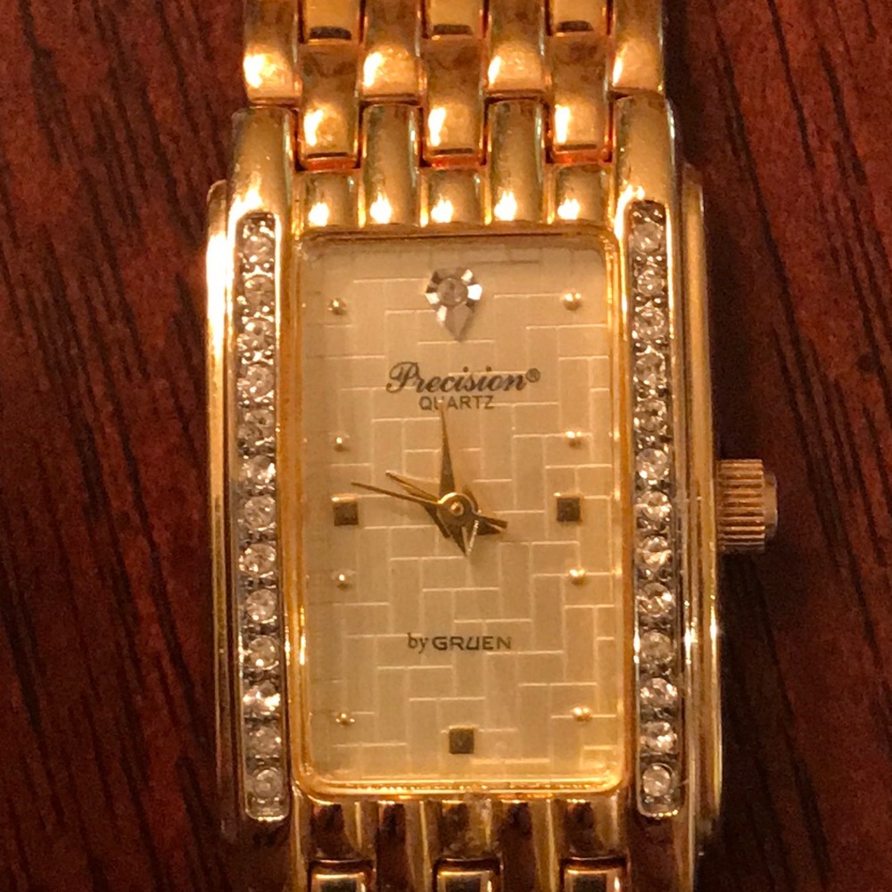 Ladies Gruen Precision gold plated watch